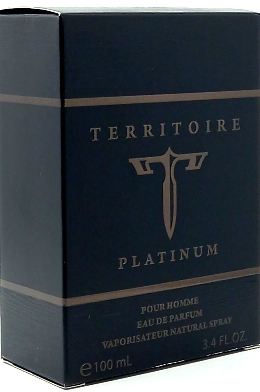 TERRITOIRE PLATINUM By YZY EAU DE PARFUM SPRAY FOR MEN 3.4 Oz / 100 ml BRAND NEW