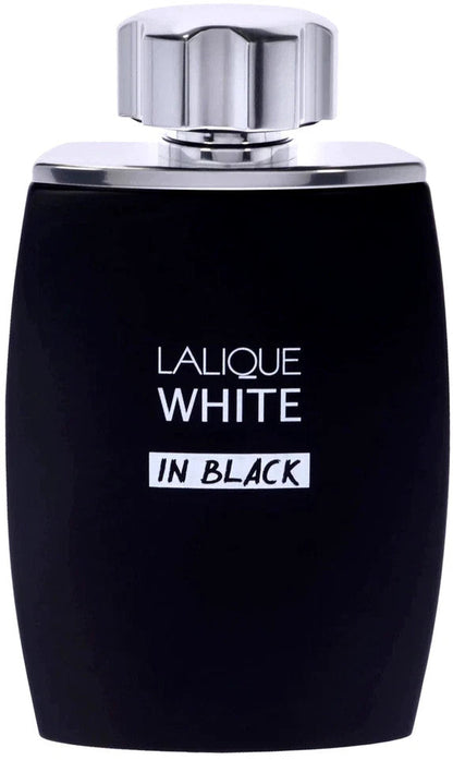 LALIQUE WHITE IN BLACK EAU DE PARFUM SPRAY FOR MEN 4.2 Oz / 125 ml BRAND NEW!!!