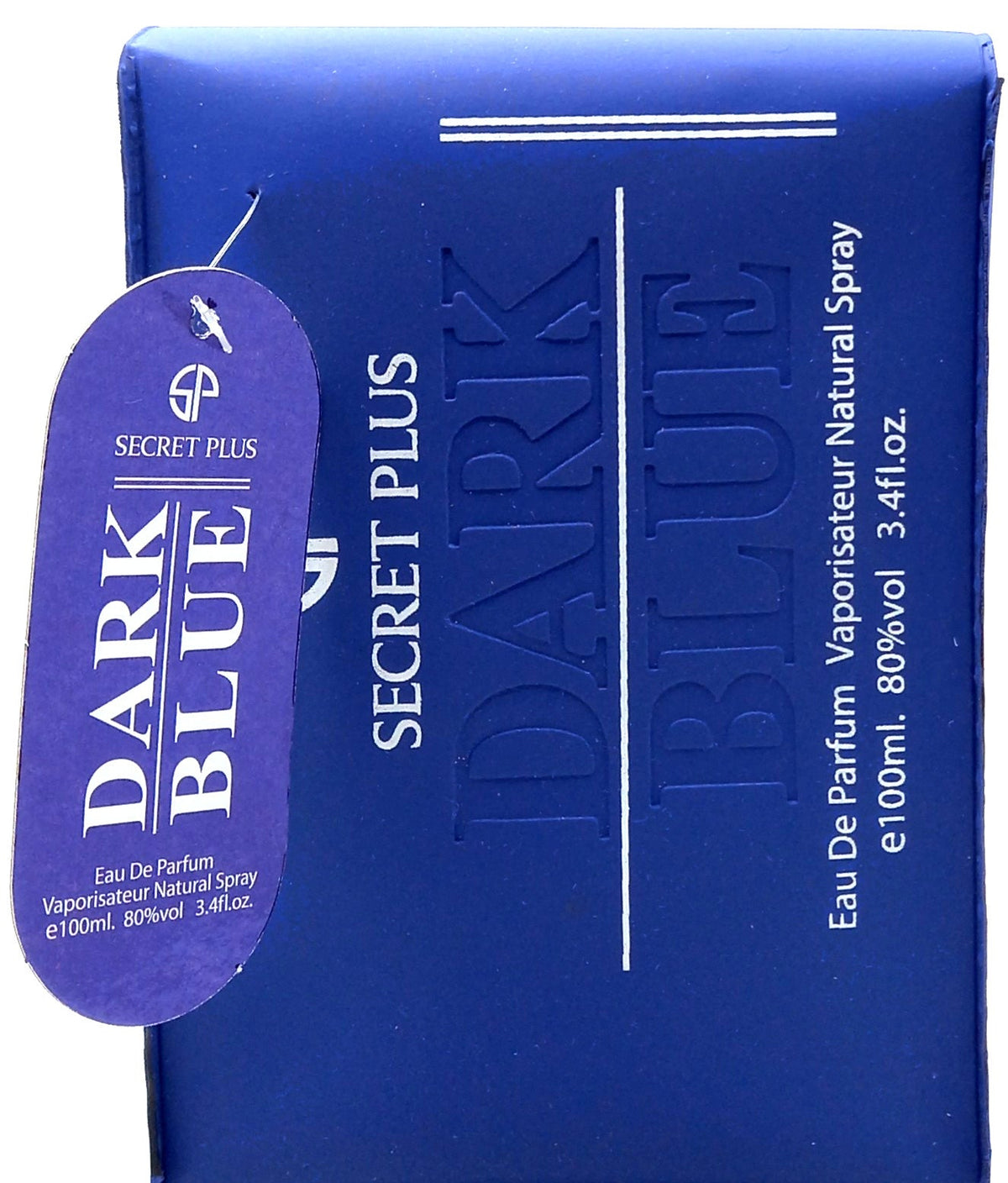 SECRET PLUS DARK BLUE EAU DE PARFUM SPRAY FOR MEN 3.4 Oz / 100 ml BRAND NEW!!!