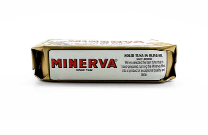 Minerva Solid Tuna In Olive Oil salt added 4.25 oz Each / Pack of 5