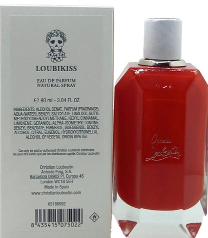 CHRISTIAN LOUBOUTIN LOUBIKISS EAU DE PARFUM SPRAY WOMEN 3.04 Oz / 90 ml NO CAP!