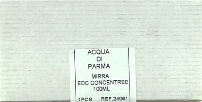 ACQUA DI PARMA COLONIA MIRRA EAU DE COLOGNE CONCENTREE SPRAY MEN 3.4 Oz / 100 ml