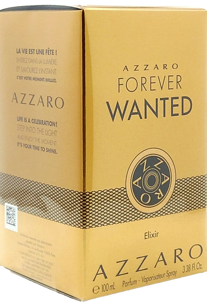 AZZARO FOREVER WANTED ELIXIR PARFUM SPRAY FOR MEN 3.38 Oz / 100 ml BRAND NEW!!!