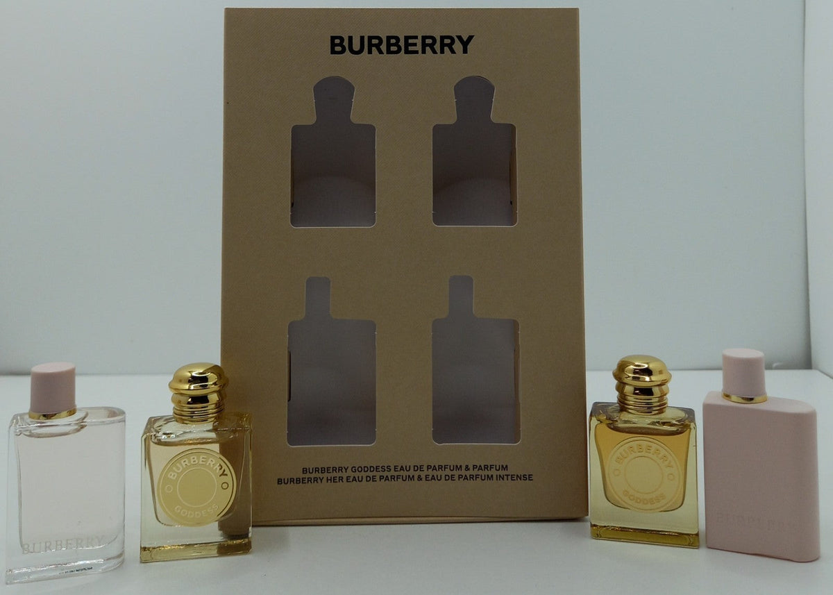 BURBERRY 4 PCS MINI COLLECTION GIFT SET FOR WOMEN 0.16 Oz / 5 ml EACH BRAND NEW!