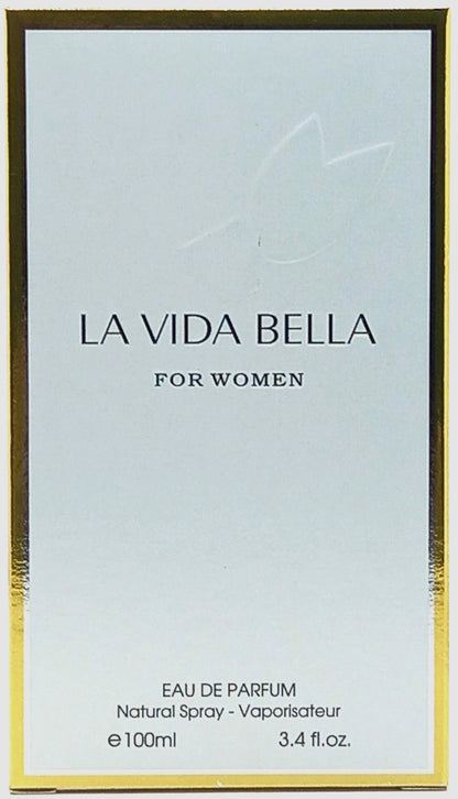 FRAGRANCE COUTURE LA VIDA BELLA EAU DE PARFUM SPRAY FOR WOMEN 3.4 Oz / 100 ml