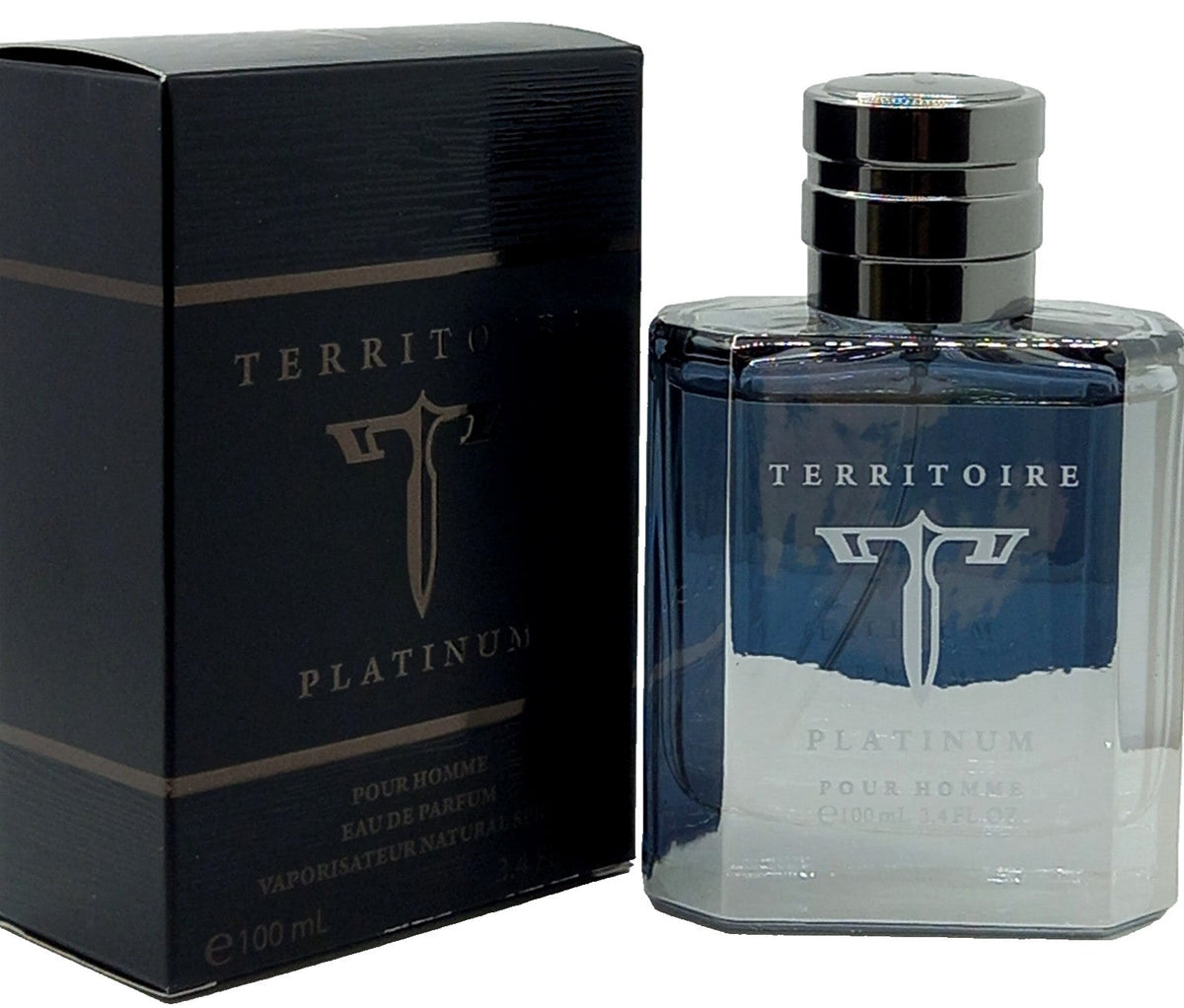 TERRITOIRE PLATINUM By YZY EAU DE PARFUM SPRAY FOR MEN 3.4 Oz / 100 ml BRAND NEW