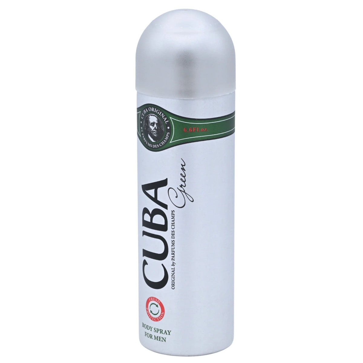 Cuba Green Deodorant Body Spray for Men 6.7 oz (200 ml) by Cuba