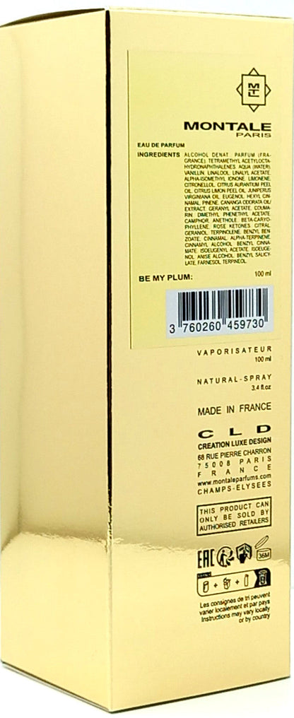 MONTALE BE MY PLUM EAU DE PARFUM SPRAY UNISEX 3.4 Oz / 100 ml BRAND NEW ITEM!!!