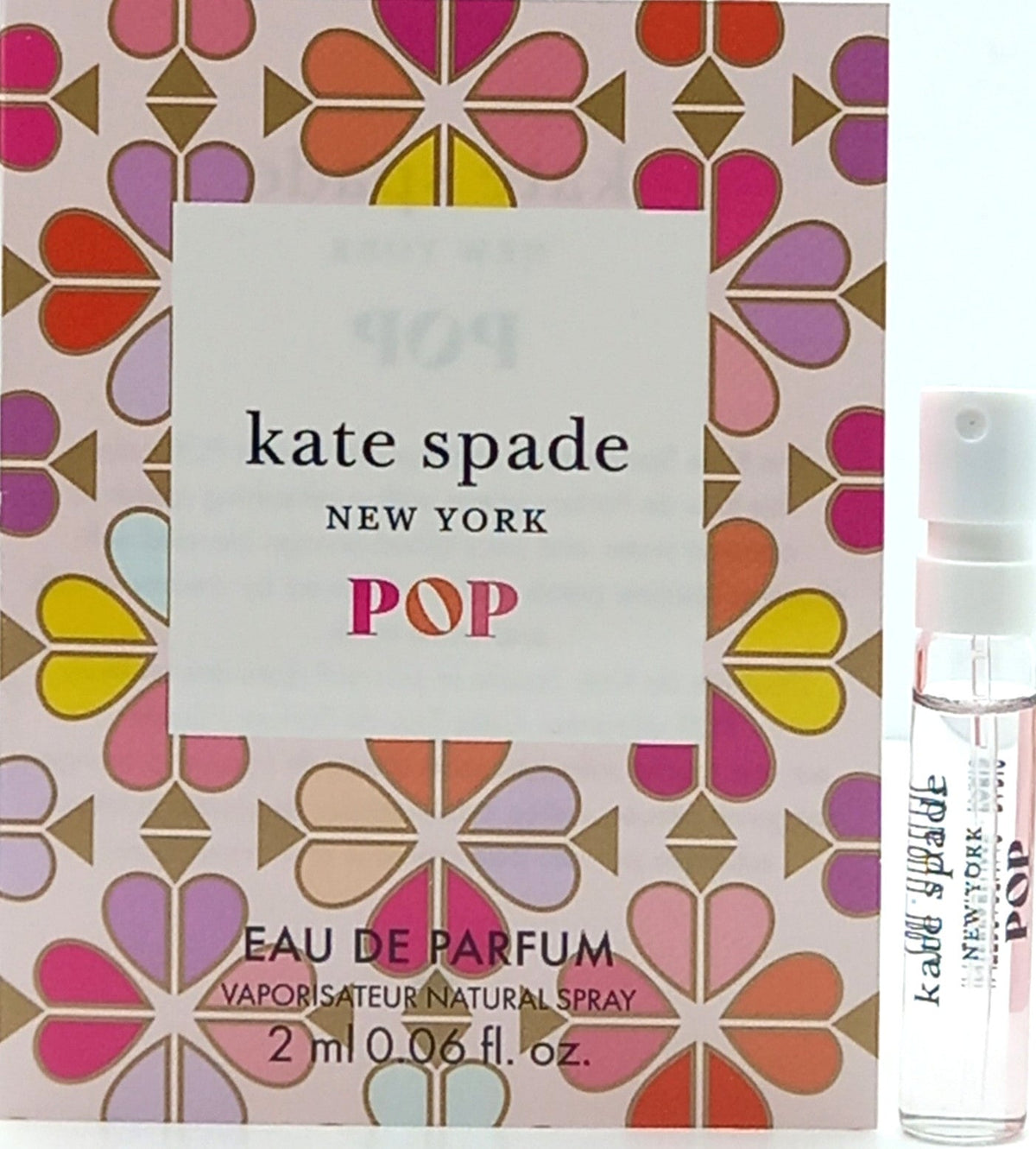 KATE SPADE POP EAU DE PARFUM VIAL SPRAY FOR WOMEN 0.06 Oz BRAND NEW SAMPLE SIZE!
