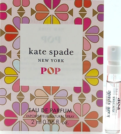 KATE SPADE POP EAU DE PARFUM VIAL SPRAY FOR WOMEN 0.06 Oz BRAND NEW SAMPLE SIZE!
