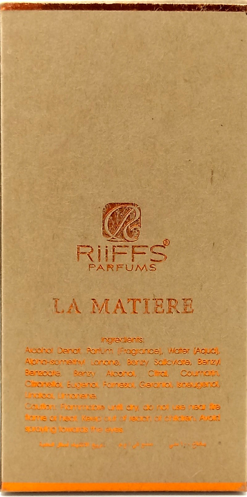 RIIFFS LA MATIERE EXTRAIT DE PARFUM SPRAY FOR MEN 3.4 Oz / 100 ml BRAND NEW!!!
