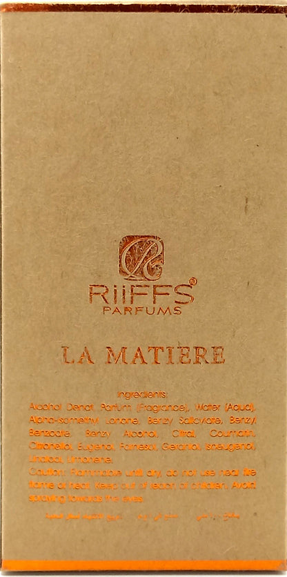 RIIFFS LA MATIERE EXTRAIT DE PARFUM SPRAY FOR MEN 3.4 Oz / 100 ml BRAND NEW!!!
