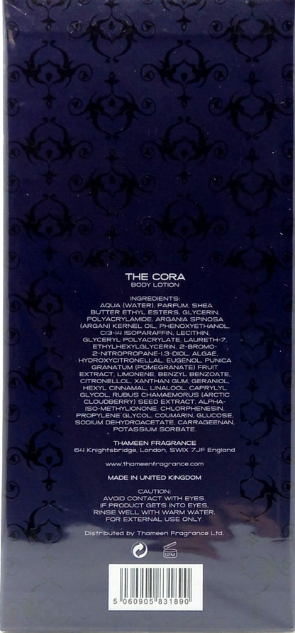 THAMEEN THE CORA BODY LOTION WITH ARGAN OIL UNISEX 3.4 Oz / 100 ml BRAND NEW!!!