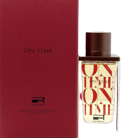 RUE BROCA ON TIME POUR FEMME EAU DE PARFUM SPRAY FOR WOMEN 3.4 Oz / 100 ml NEW!
