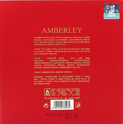 MAISON ALHAMBRA AMBERLEY AMOROSO EAU DE PARFUM SPRAY UNISEX 3.4 Oz / 100 ml NEW!