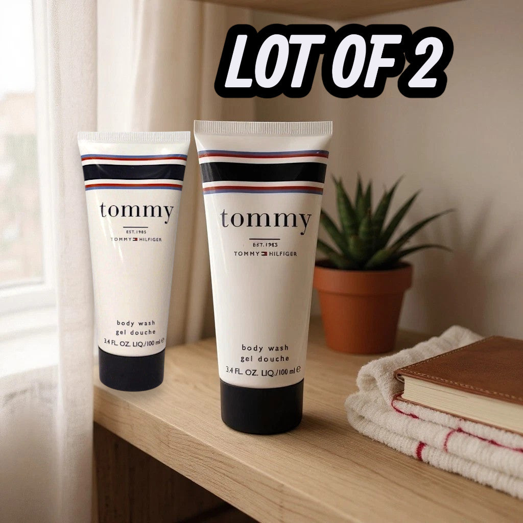 Tommy Hilfiger Tommy Body Wash, 3.4oz/100ml NEW LOT OF 2