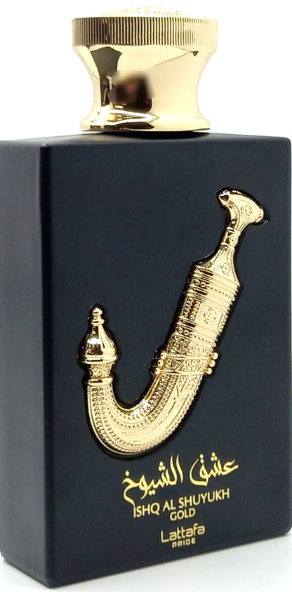LATTAFA PRIDE ISHQ AL SHUYUKH GOLD EAU DE PARFUM SPRAY UNISEX 3.4 Oz / 100 ml