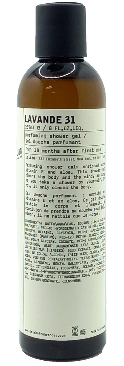 LE LABO LAVANDE 31 SHOWER GEL UNISEX 8.0 Oz / 237 ml BRAND NEW ITEM!!!