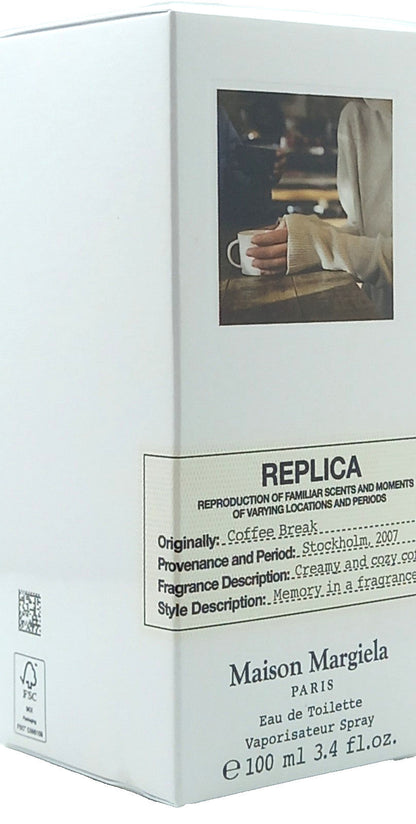 MAISON MARGIELA REPLICA COFFEE BREAK EAU DE TOILETTE SPRAY UNISEX 3.4 Oz / 100ml