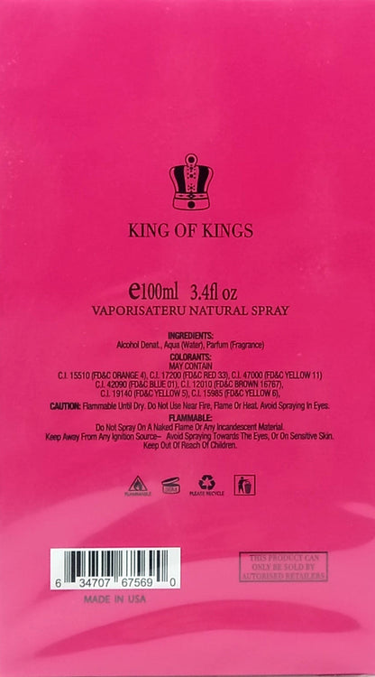 KING OF KINGS ANARCHY THE REBEL ONE EAU DE PARFUM SPRAY FOR WOMEN 3.4 Oz / 100ml
