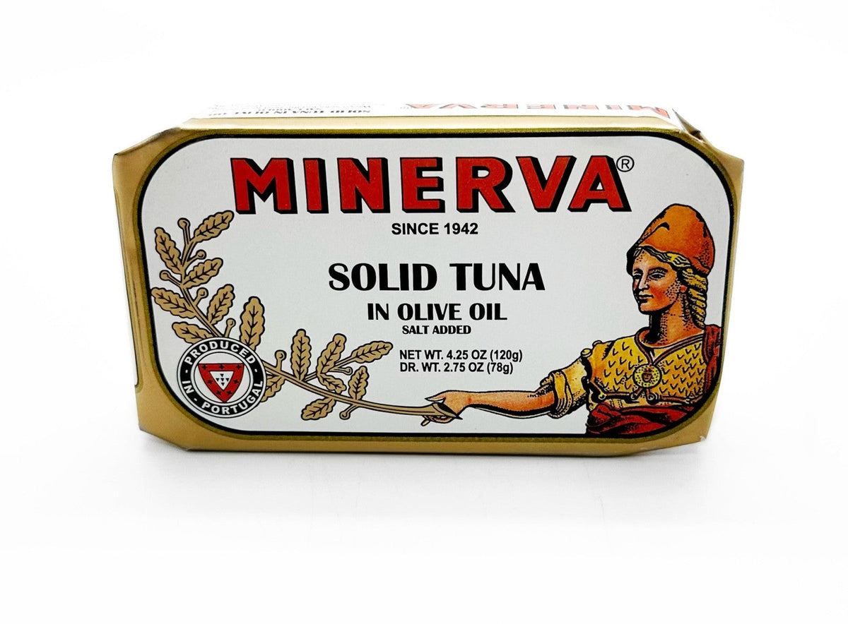 Minerva Solid Tuna In Olive Oil salt added 4.25 oz Each / Pack of 5