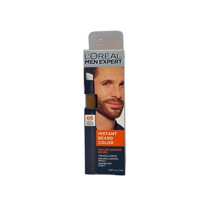 Loreal Men Expert Instant Temporary Beard Color, 05 Light Medium Brown 0.05 oz