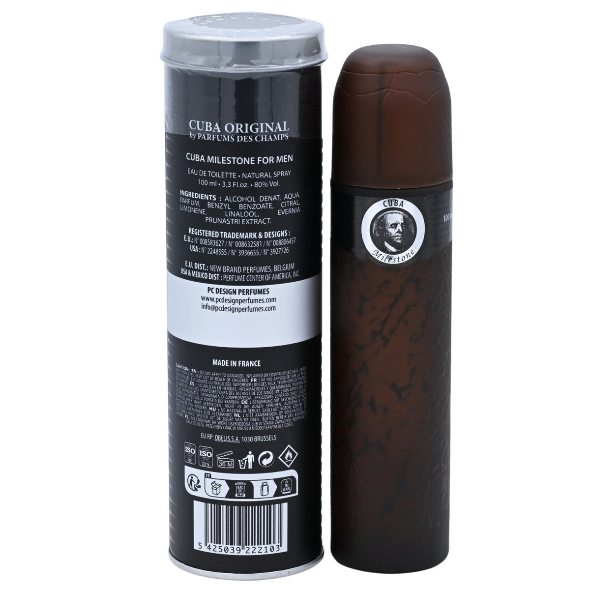 Cuba Milestone Eau de Toilette (EDT) Spray for Men 3.3 oz (New in Can)