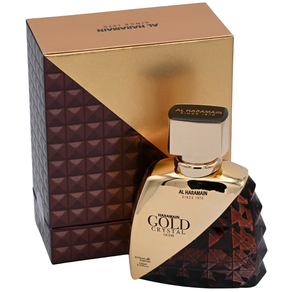 Al Haramain Gold Crystal Oudh Extrait Spray Unisex 3.33 oz 100ml New Box