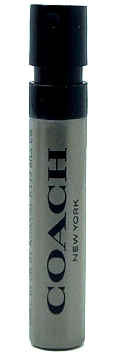 COACH PURE PLATINUM PARFUM VIAL SPRAY FOR MEN 0.04 Oz / 1.2 ml NEW TRAVEL SIZE!