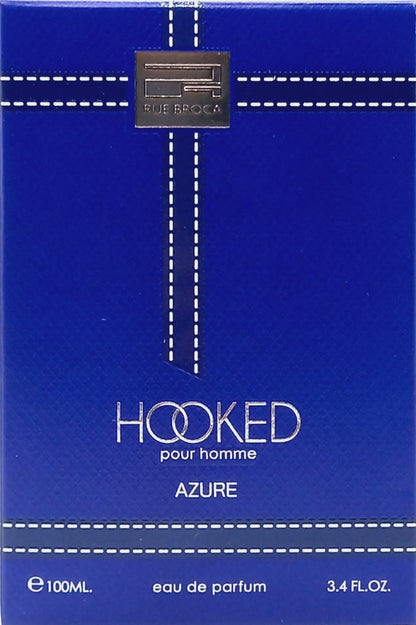 RUE BROCA HOOKED AZURE POUR HOMME EAU DE PARFUM SPRAY MEN 3.4 Oz / 100 ml NEW!!!