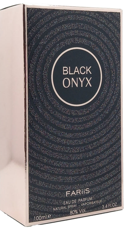 FARIIS BLACK ONYX EAU DE PARFUM SPRAY FOR WOMEN 3.4 Oz / 100 ml BRAND NEW ITEM!