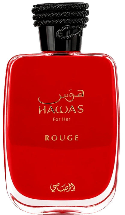 RASASI HAWAS ROUGE FOR HER EAU DE PARFUM SPRAY WOMEN 3.38 Oz / 100 ml BRAND NEW!