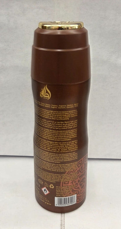 LATTAFA ASAD PERFUMED  SPRAY FOR MEN 6.67 Oz / 200 ml ( PACK OF 3 )