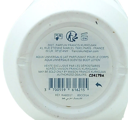 MAISON FRANCIS KURKDJIAN AQUA UNIVERSALIS SCENTED BODY LOTION 11.8 Oz / 350 ml