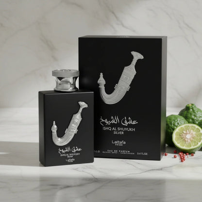 Lattafa Ishq Al Shuyukh Silver EDP Spray Unisex 3.4 oz New Box