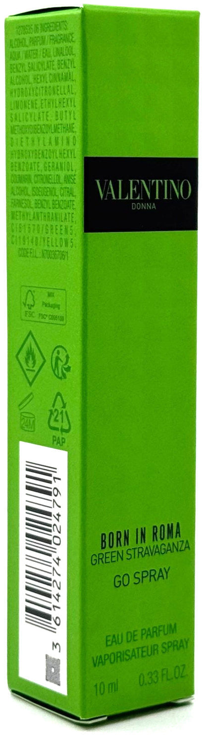 VALENTINO DONNA BORN IN ROMA GREEN STRAVAGANZA EDP SPRAY WOMEN 0.33 Oz / 10 ml