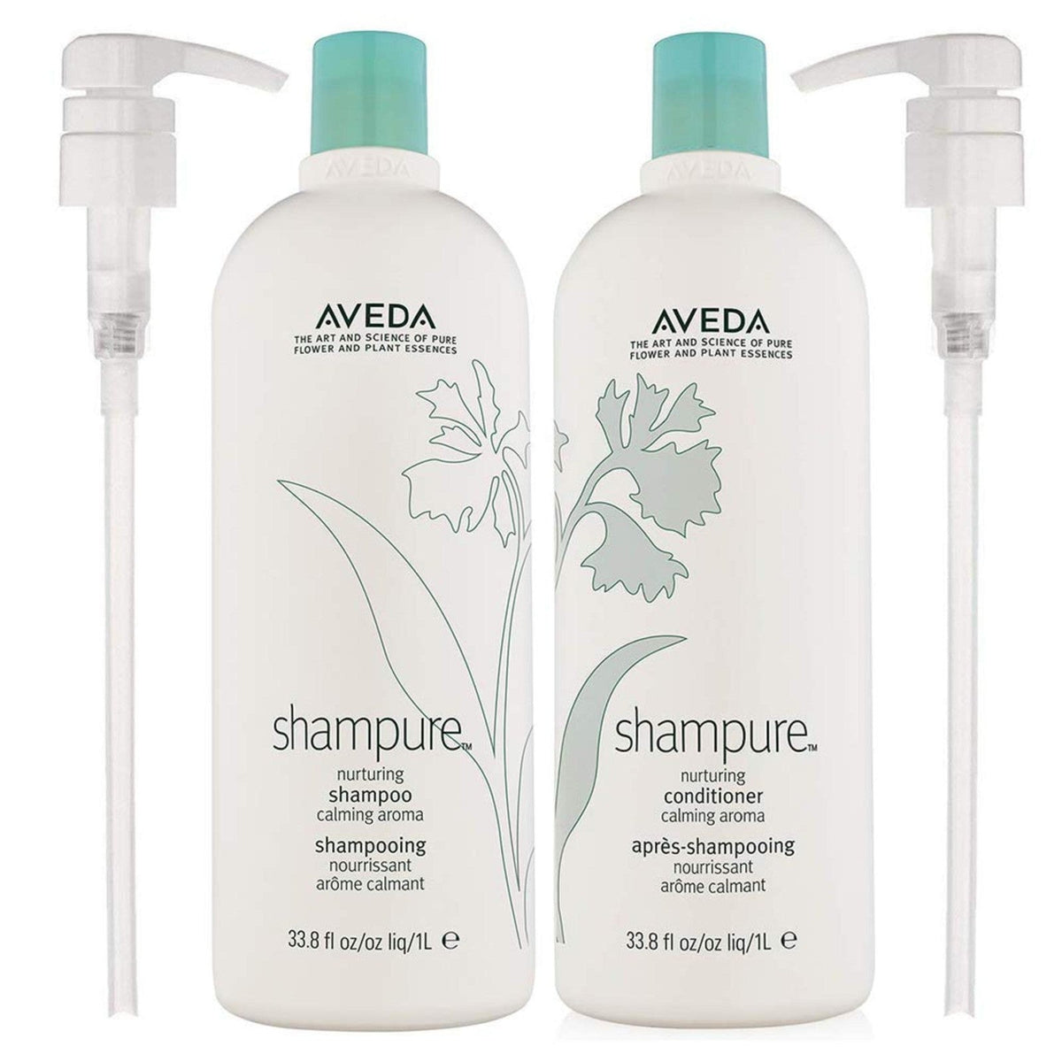 Aveda Shampure Nurturing Shampoo & Conditioner Duo 33.8 oz + 2 pumps
