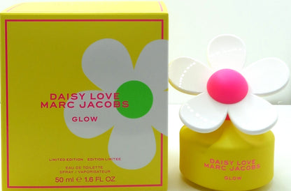 MARC JACOBS DAISY LOVE GLOW EAU DE TOILETTE SPRAY FOR WOMEN 1.6 Oz / 50 ml NEW!