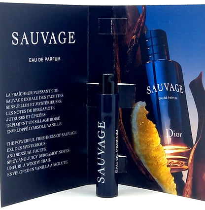 DIOR SAUVAGE EAU DE PARFUM VIAL SPRAY MEN 0.03 Oz / 1 ml BRAND NEW TRAVEL SIZE!
