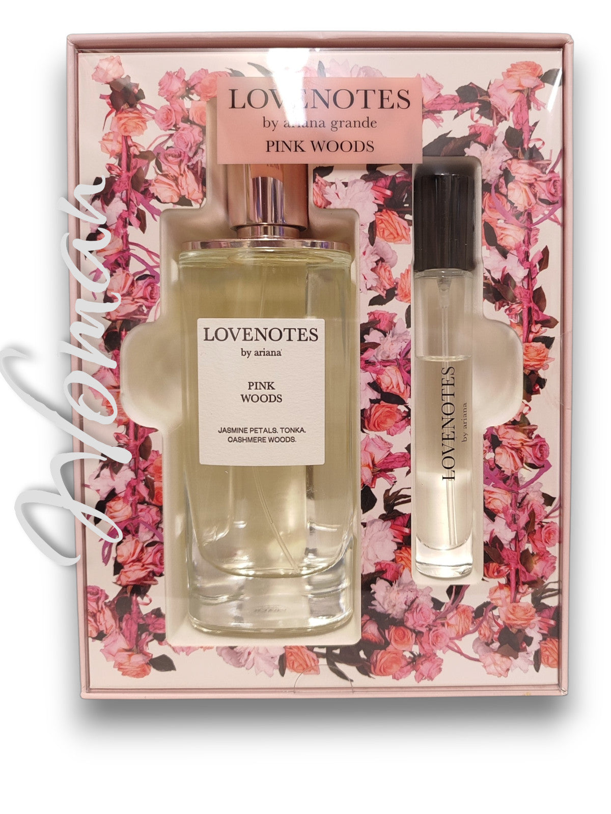 Ariana Grande LoveNotes Pink Woods SET 2 Pcs Eau De Parfum Spray 4.2oz & 0.33 oz
