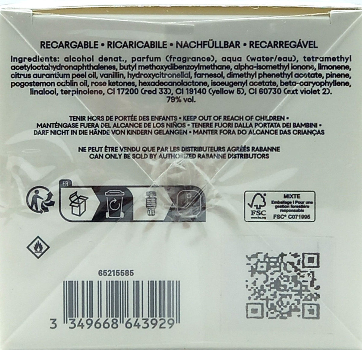 PACO RABANNE FAME IN LOVE PARFUM ELIXIR SPRAY FOR WOMEN 2.7 Oz / 80 ml BRAND NEW