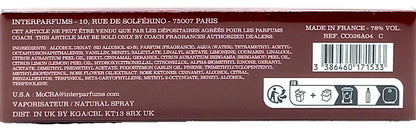 COACH CHERRY PARFUM PEN SPRAY FOR WOMEN 0.33 Oz / 10 ml TRAVEL SIZE!!!