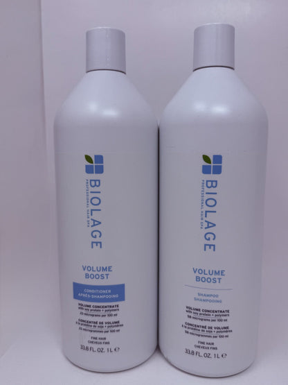 Matrix Biolage Volume BOOST Shampoo & Conditioner 33.8 oz, Liters Duo Fresh