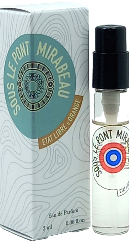ETAT LIBRE D'ORANGE SOUS LE PONT MIRABEAU EDP VIAL SPRAY UNISEX 0.06 Oz NEW!!!