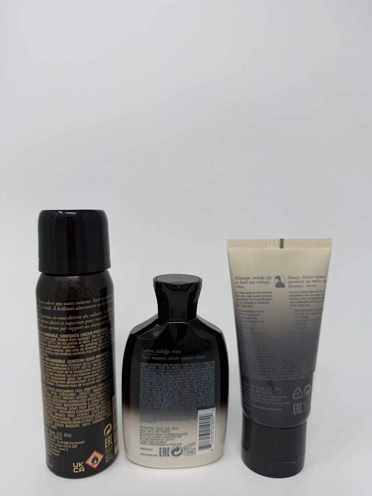 Oribe Gold Lust Repair Shampoo/ Conditioner and Dry Texturizing Spray Travel Kit