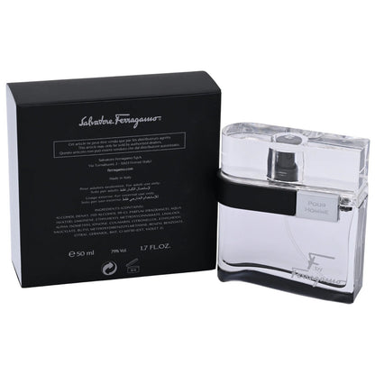 Salvatore Ferragamo F Black EDT Spray Men 1.7 oz New Box