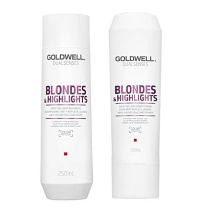 Goldwell Dualsenses Blondes Highlights Anti-Yellow Shampoo&Conditioner 10.1oz