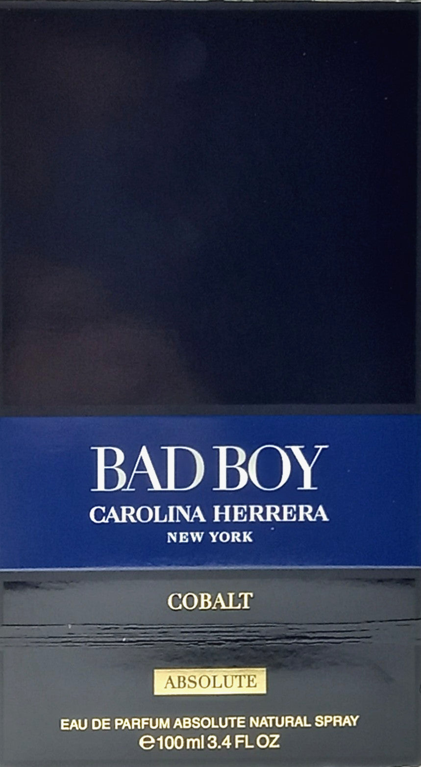 CAROLINA HERRERA BAD BOY COBALT ABSOLUTE EAU DE PARFUM SPRAY MEN 3.4 Oz / 100 ml