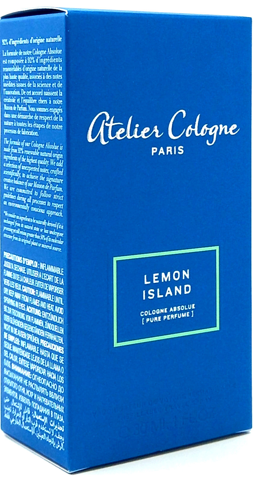 ATELIER COLOGNE LEMON ISLAND PURE PERFUME SPRAY UNISEX 1.0 Oz / 30 ml BRAND NEW!