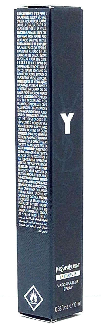 YVES SAINT LAURENT Y Le PARFUM PEN SPRAY FOR MEN 0.33 Oz / 10 ml TRAVEL SIZE!!!